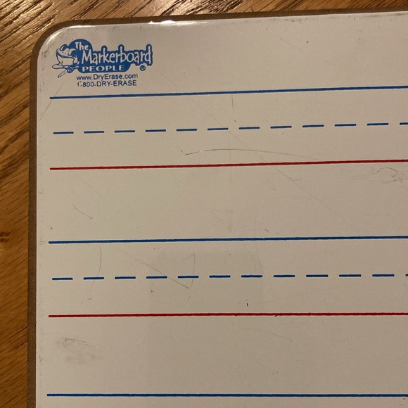 Red Line Handwriting Dry Erase Boards (2) - Picture 4 of 7